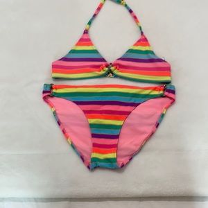 Girls Rainbow 2 Piece Swimsuit